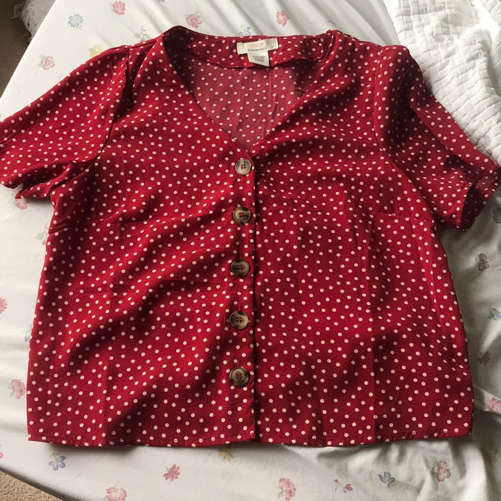 NWOT urban polka dot shirt